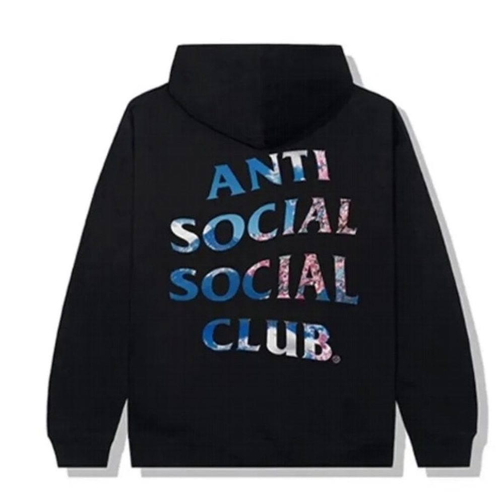 Anti social social club hoodie in serenity